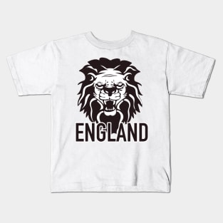 England roaring Lion logo Kids T-Shirt